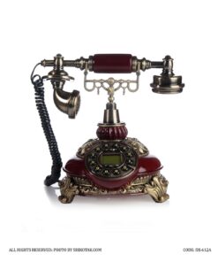 تلفن رومیزی کلاسیک مدل612 رنگ ماهاگونی