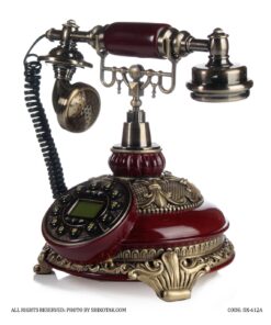 تلفن رومیزی کلاسیک مدل612 رنگ ماهاگونی