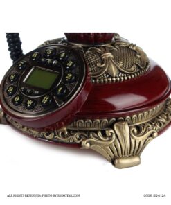 تلفن رومیزی کلاسیک مدل612 رنگ ماهاگونی