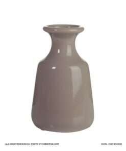 گلدان سرامیکی کوتاه رومیزی مدل مروارید