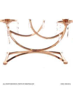 جاشمعی پایه دار 3 شعله پاپیونی