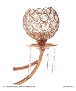 جاشمعی پایه دار 3 شعله پاپیونی