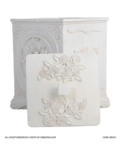 ست لوازم سرویس بهداشتی طرح گل رز