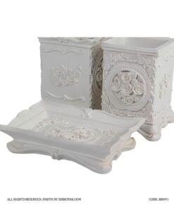 ست لوازم سرویس بهداشتی طرح گل رز