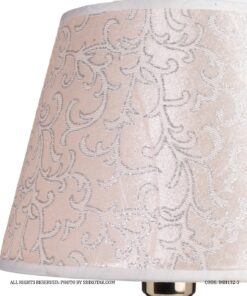 چراغ رومیزی پایه فلزی و شیشه ای مدل آنیسا