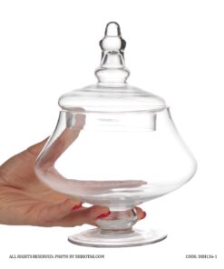 شکلات خوری شیشه ای پایه دار سری 136-1