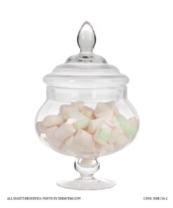 کندی باکس شیشه ای گرد پایه دار سری 2-136