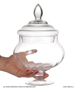 کندی باکس شیشه ای گرد پایه دار سری 2-136