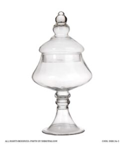 کندی باکس شیشه ای گرد پایه دار سری 3-136