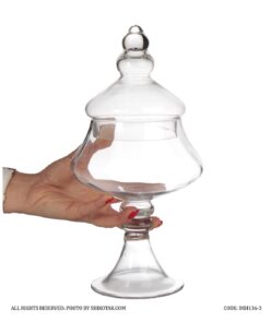 کندی باکس شیشه ای گرد پایه دار سری 3-136