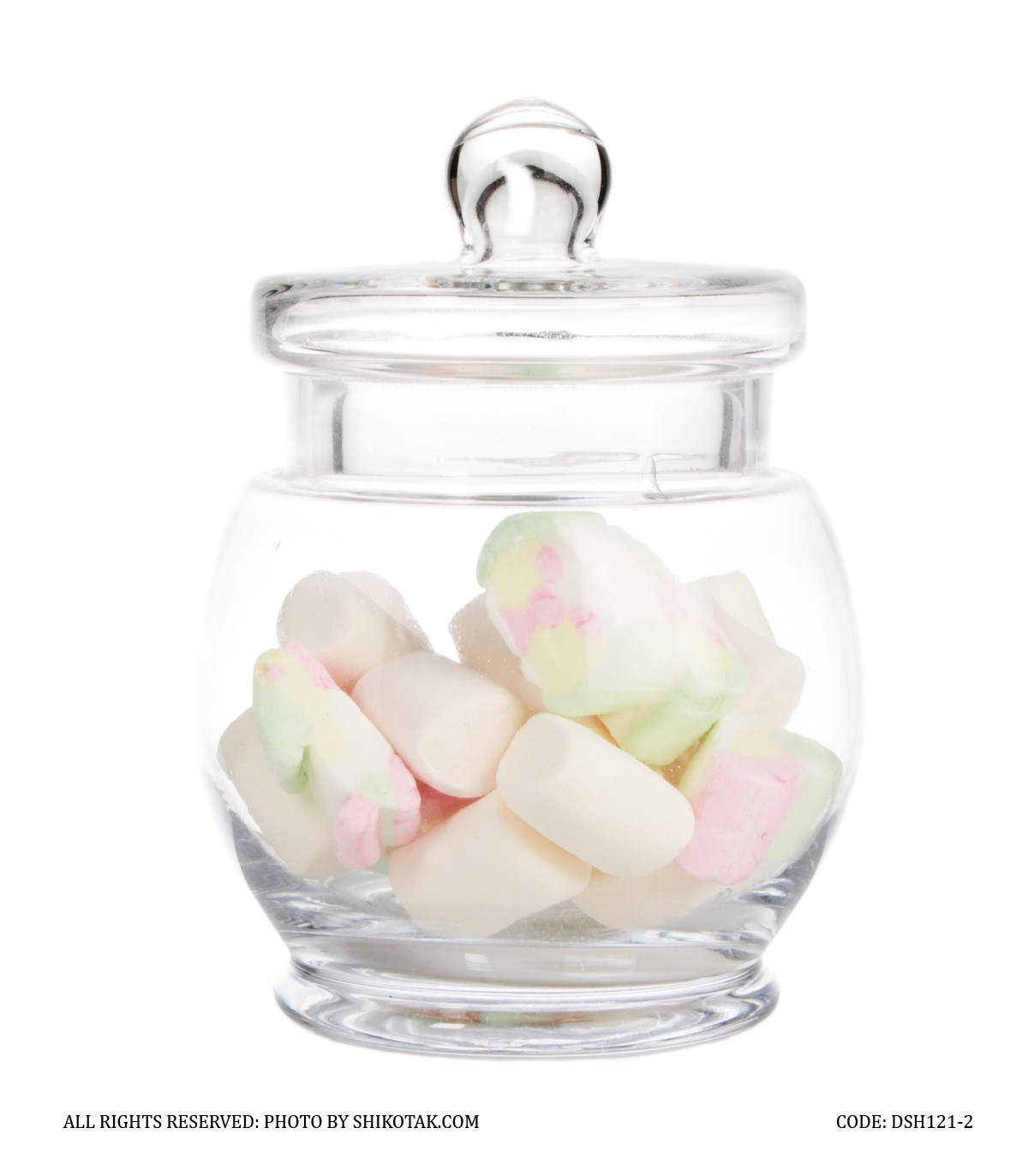 کندی باکس شیشه ای گرد سری 1-121