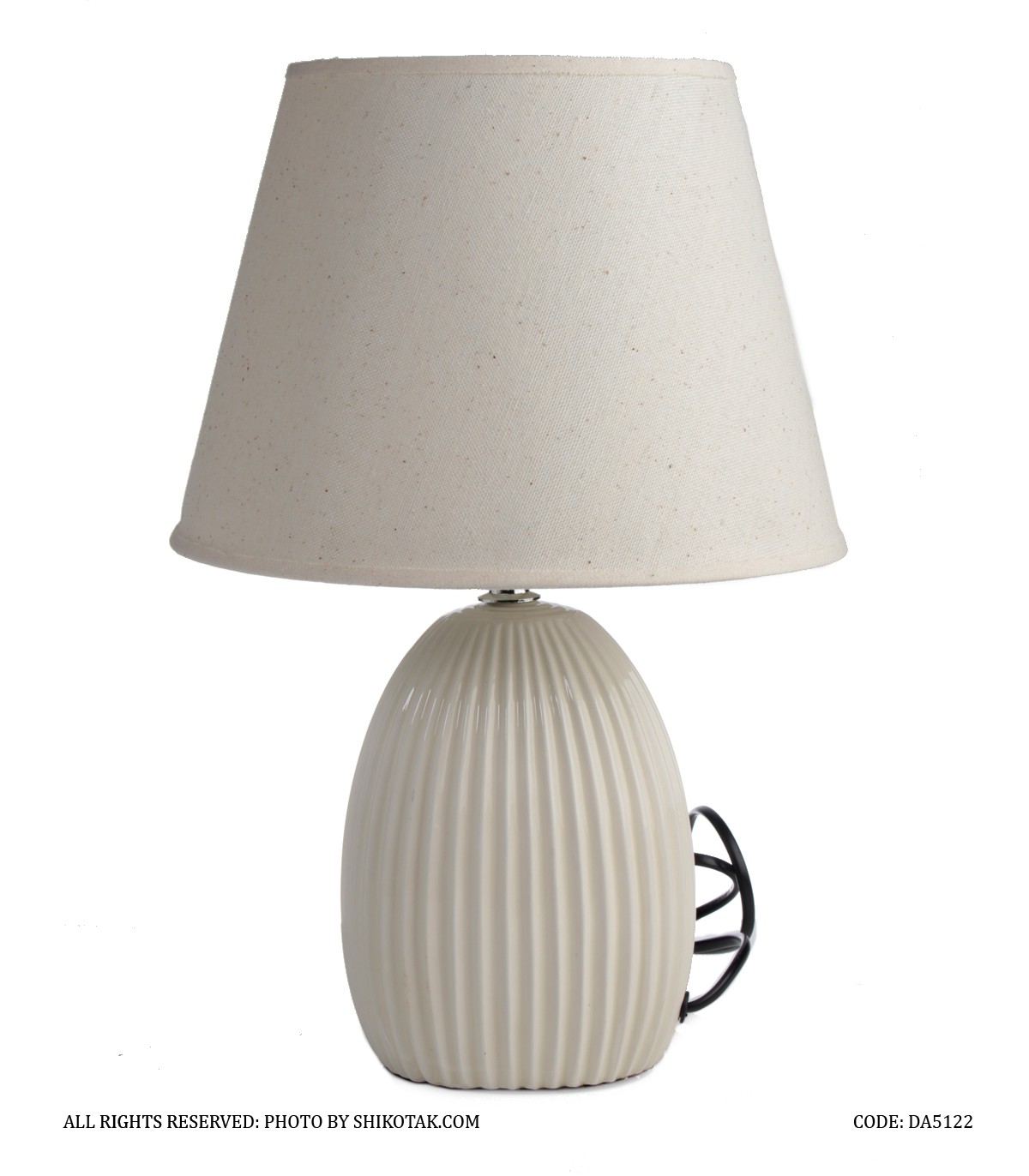 آباژور رومیزی سرامیکی طرح پایه کبریتی