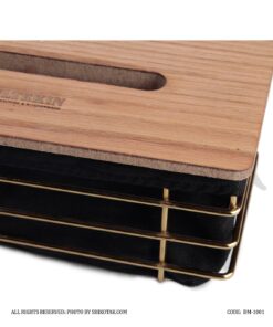 ست سطل و دستمال فلزی با کاور پارچه ای طرح ساحل