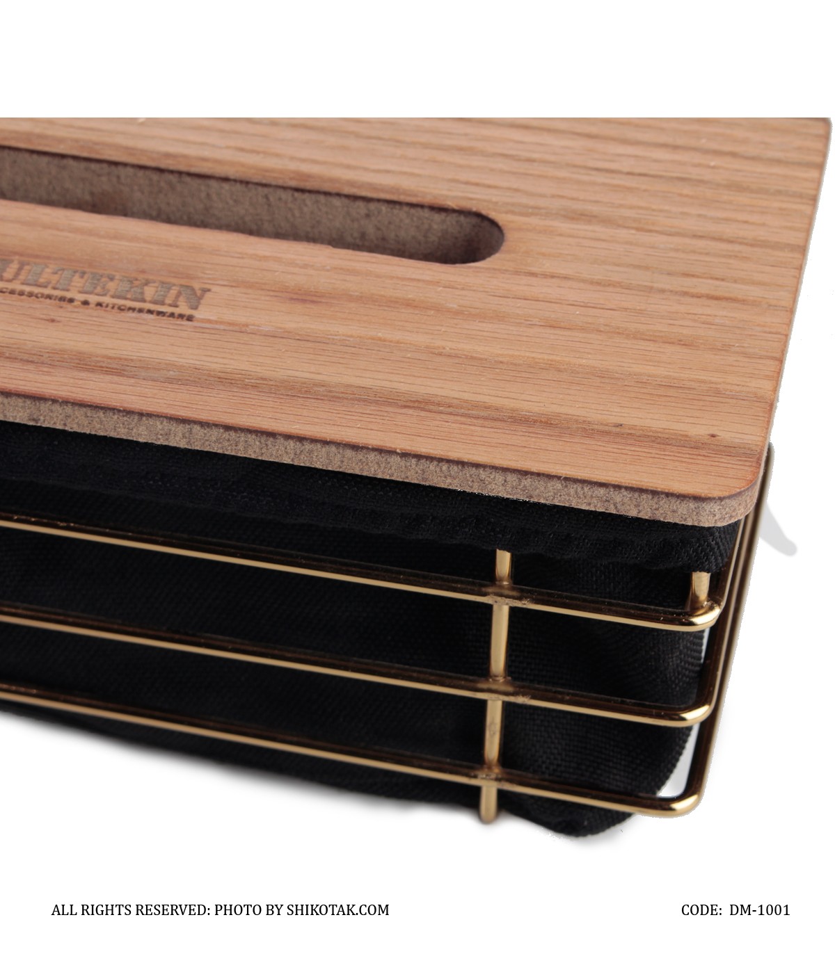 ست سطل و دستمال فلزی با کاور پارچه ای طرح ساحل