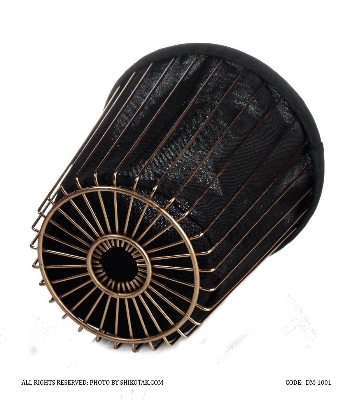 ست سطل و دستمال فلزی با کاور پارچه ای طرح ساحل