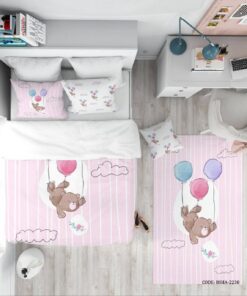 روتختی کودک دخترانه طرح خرس مدل Brown Bear