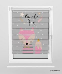 پرده زبرا اتاق کودک دخترانه طرح روباه مدل My Little Fox