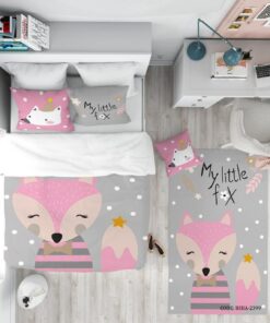 روتختی کودک 4 تکه دخترانه طرح روباه مدل My Little Fox