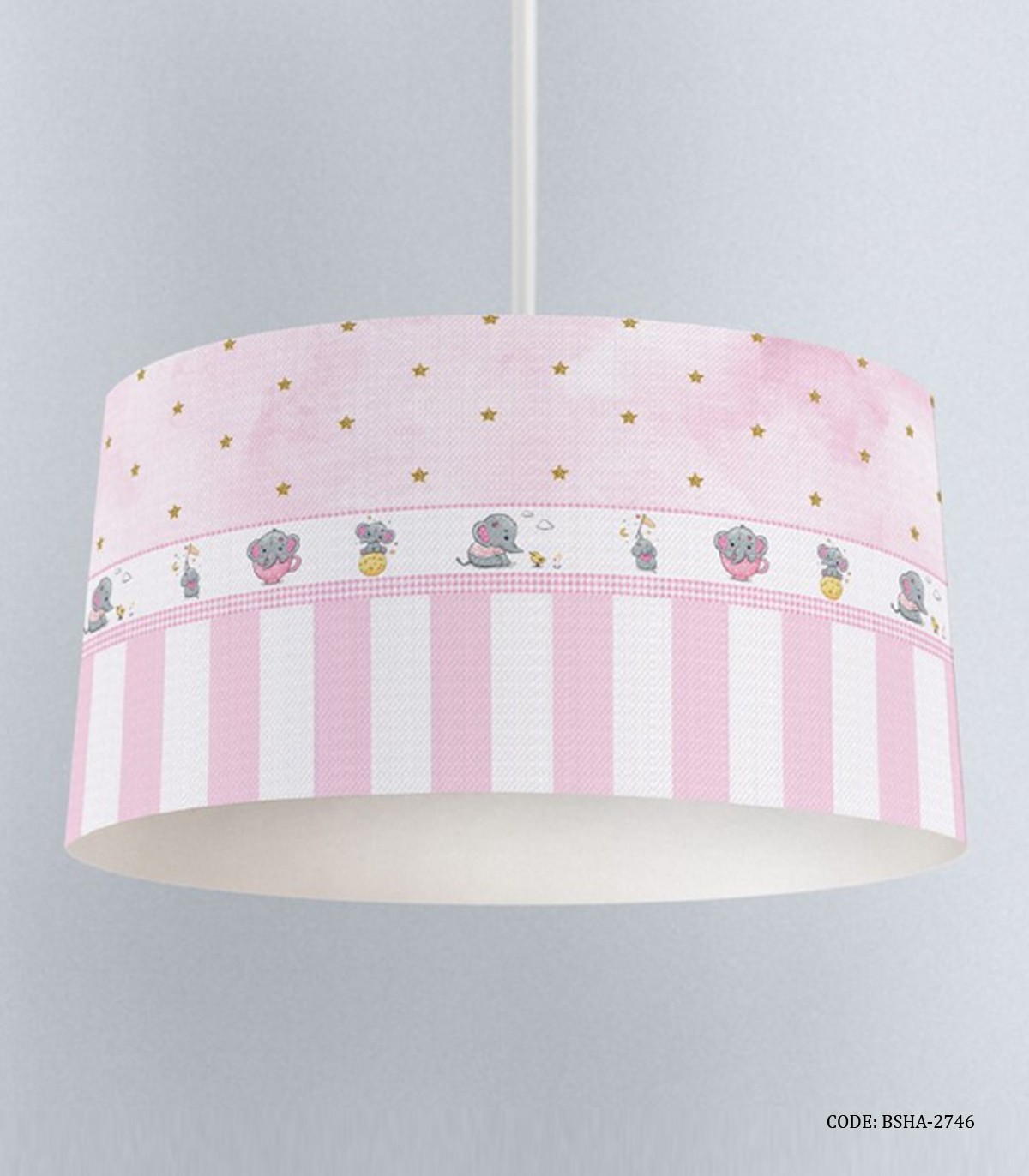 لوستر اتاق کودک دخترانه طرح فیل مدل Little Elephant