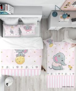 روتختی کودک دخترانه طرح فیل مدل Little Elephant