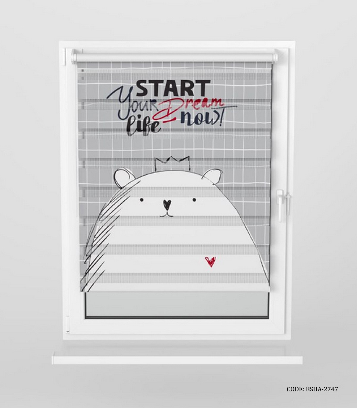 پرده زبرا اتاق کودک پسرانه و دخترانه مدل Believe in Yourself