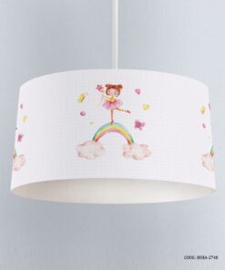 لوستر اتاق کودک دخترانه طرح رنگین کمان مدل Rainbow