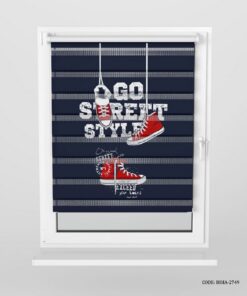 پرده زبرا اتاق کودک پسرانه مدل طرح کتونی مدل Street Style