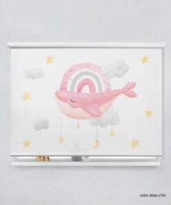 پرده شید اتاق کودک دخترانه طرح ماهی مدل Little Fish