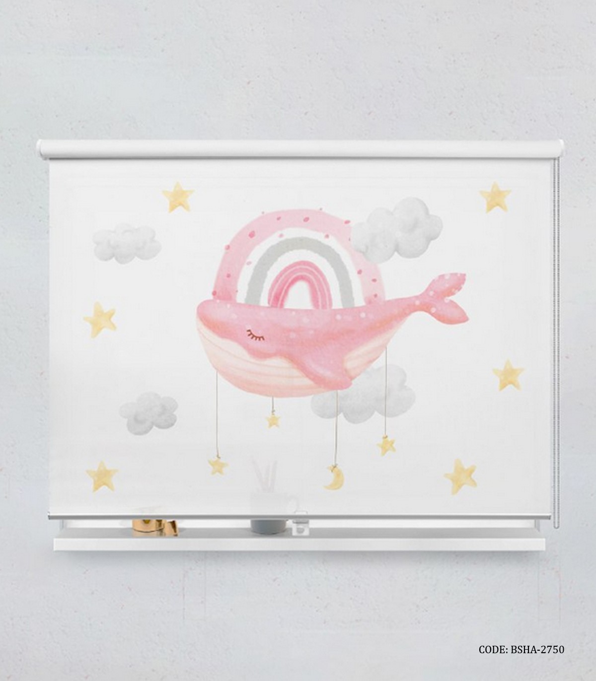 پرده شید اتاق کودک دخترانه طرح ماهی مدل Little Fish