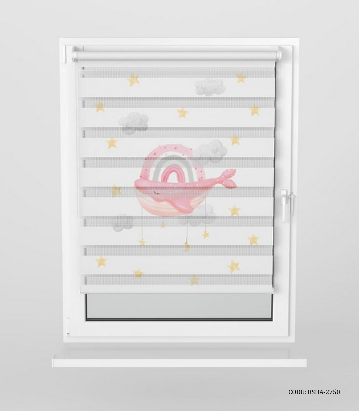 پرده زبرا اتاق کودک دخترانه طرح ماهی مدل Little Fish