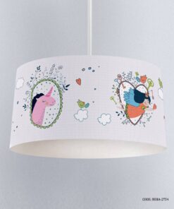 لوستر اتاق کودک دخترانه اسب تک شاخ مدل Unicorn