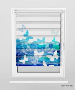 پرده زبرا اتاق کودک دخترانه طرح پروانه مدل Dream Butterfly