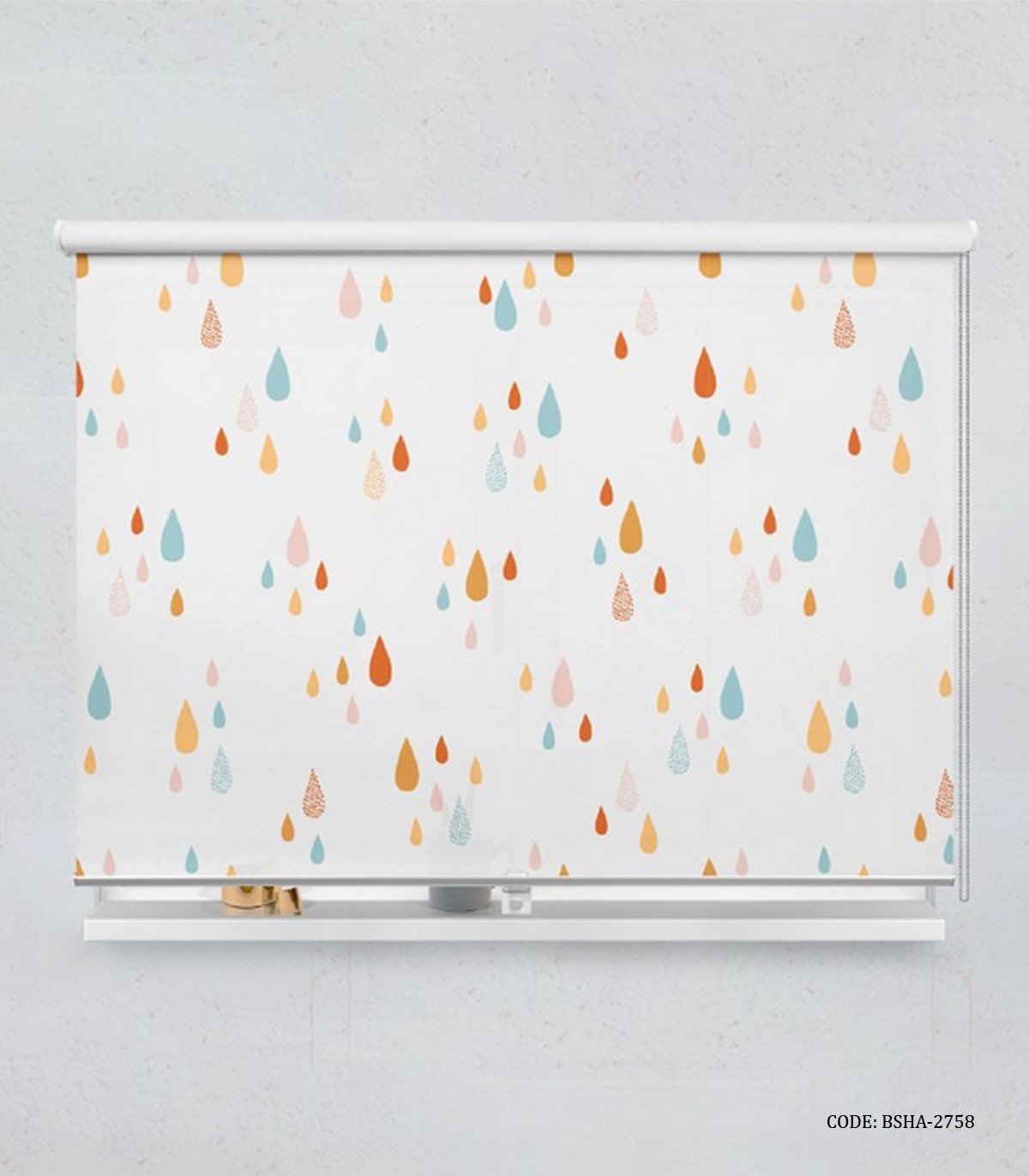 پرده شید اتاق کودک پسرانه پسرانه طرح رنگین کمان مدل No Rain