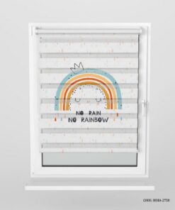 پرده زبرا اتاق کودک پسرانه پسرانه طرح رنگین کمان مدل No Rain
