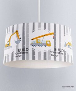 لوستر اتاق کودک پسرانه طرح جرثقیل مدل Build Your Future