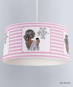 لوستر اتاق کودک دخترانه مدل Follow Your Dreams