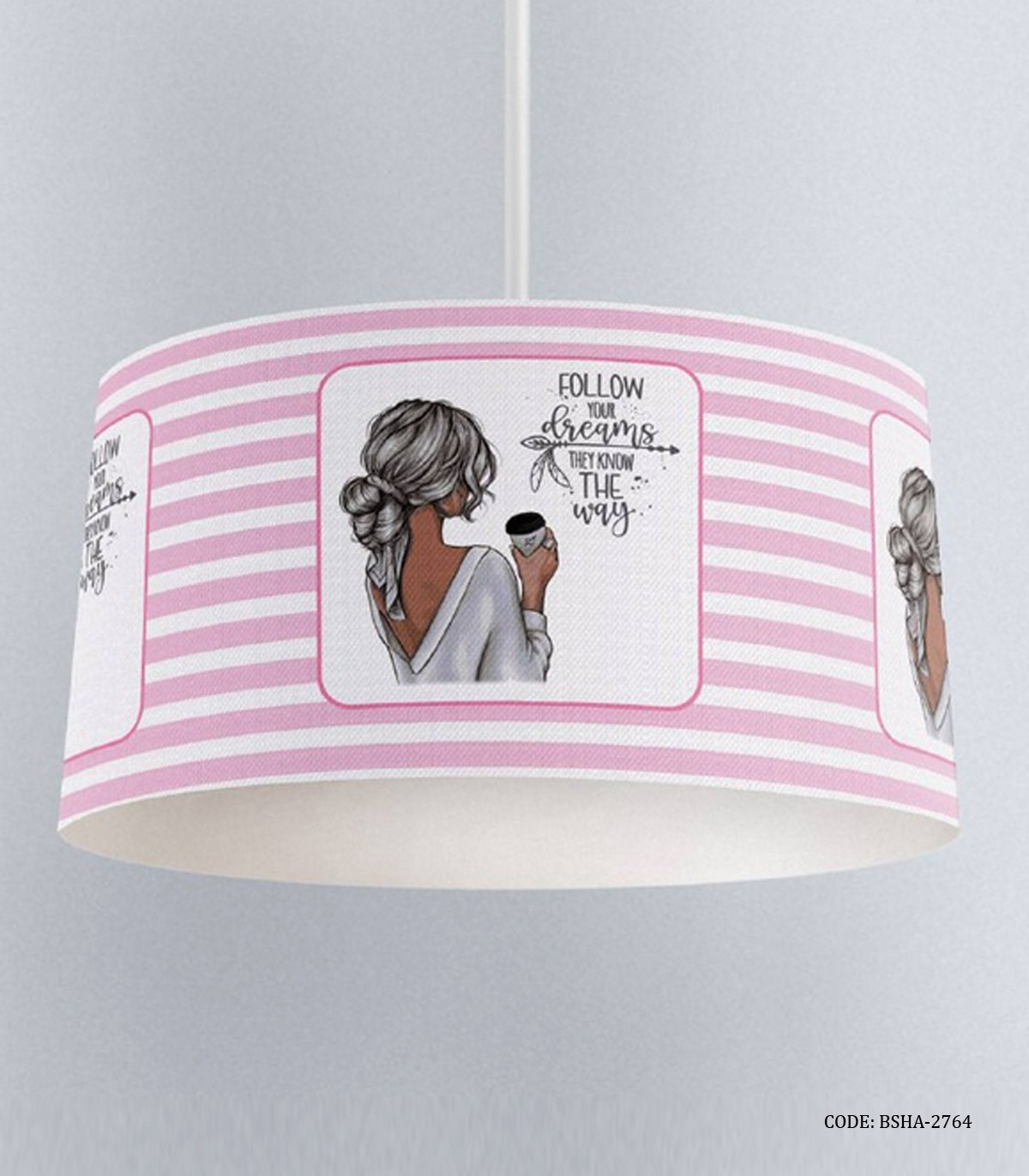 لوستر اتاق کودک دخترانه مدل Follow Your Dreams