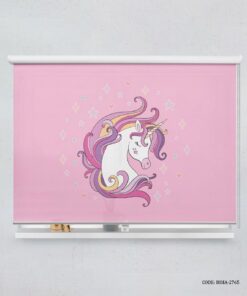 پرده شید اتاق کودک دخترانه اسب تک شاخ مدل Lovely Unicorn