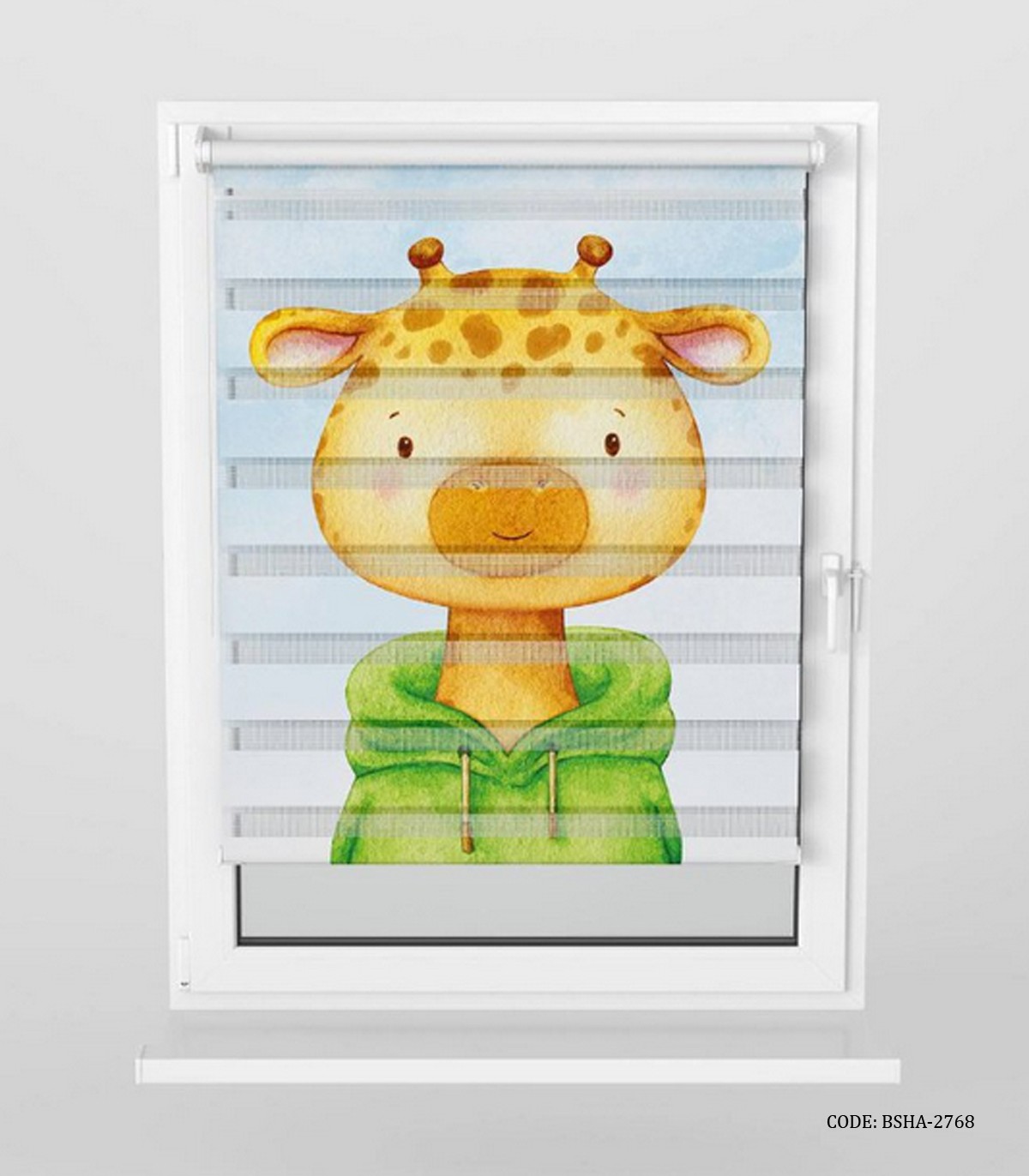 پرده زبرا اتاق کودک پسرانه طرح زرافه مدل Lovely Giraffe