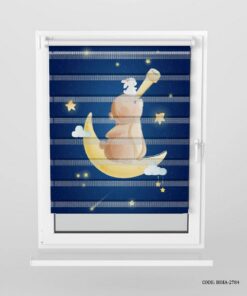 پرده زبرا اتاق کودک پسرانه طرح خرس مدل Night