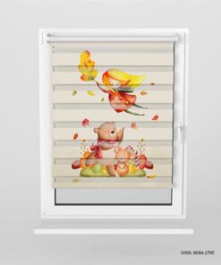 پرده زبرا اتاق کودک دخترانه و پسرانه طرح حیوانات جنگل مدل Jungle