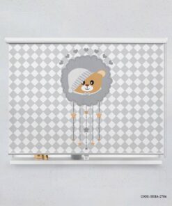 پرده شید اتاق کودک پسرانه طرح خرس مدل Baby Bear