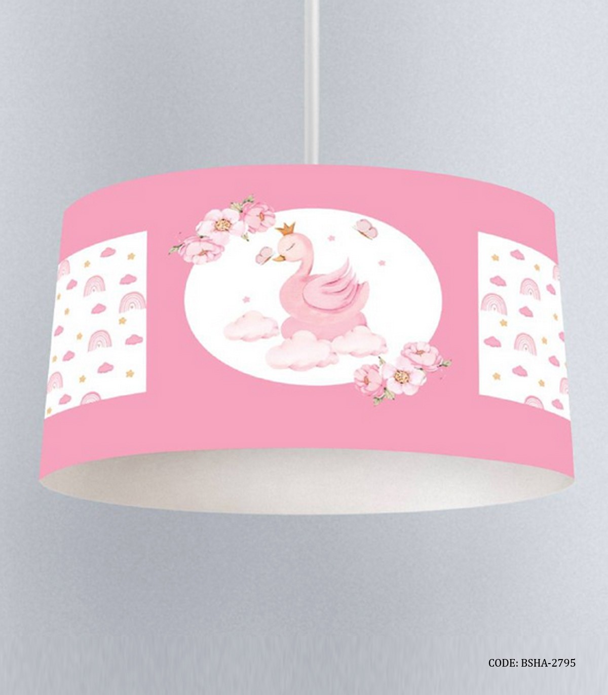 لوستر اتاق کودک دخترانه طرح قو مدل Lovely Swan