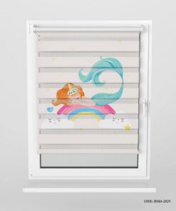 پرده زبرا اتاق کودک دخترانه طرح پری دریایی مدل Mermaid