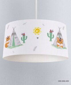 لوستر اتاق کودک دخترانه طرح روباه مدل Cute Fox