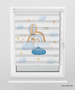 پرده زبرا اتاق کودک پسرانه طرح بالون آرزوها مدل Balloon