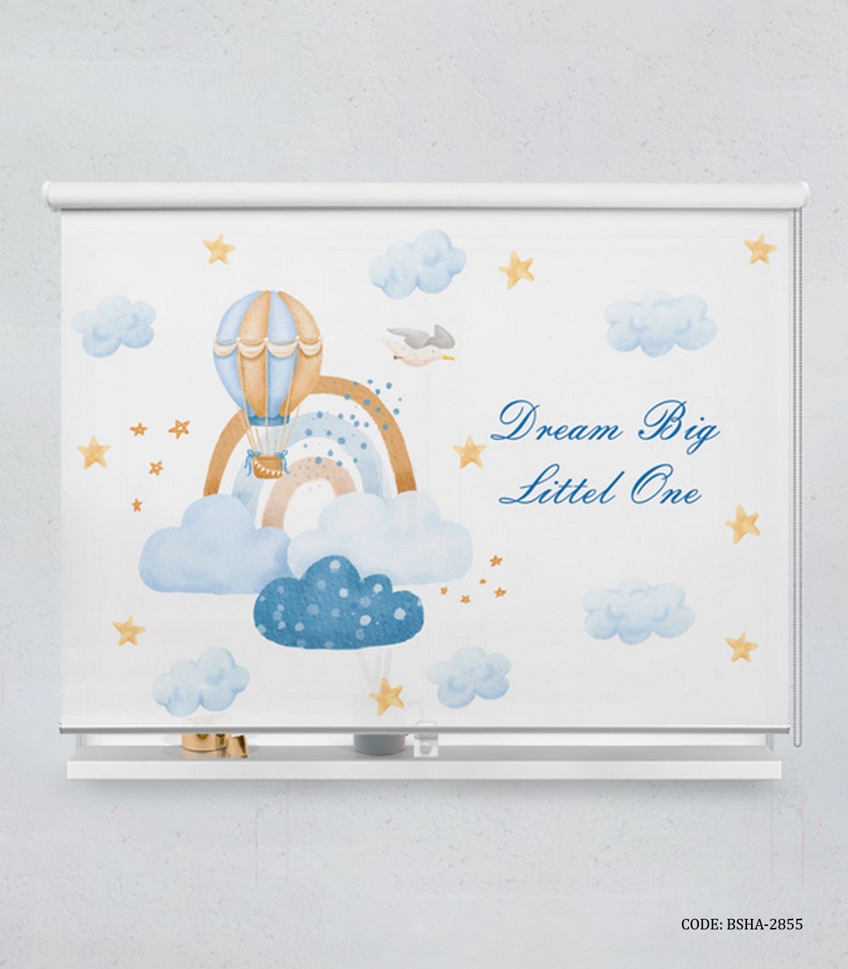 پرده شید اتاق کودک پسرانه طرح بالون آرزوها مدل Balloon