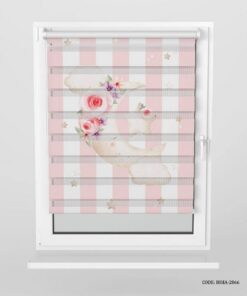 پرده زبرا اتاق کودک دخترانه طرح ماه مدل Bright Moon