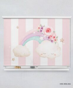 پرده شید اتاق کودک دخترانه طرح ماه مدل Bright Moon