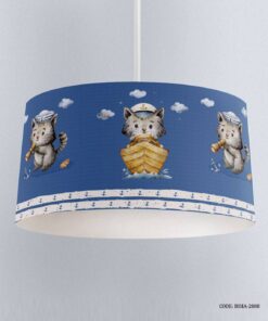 لوستر اتاق کودک پسرانه طرح گربه ملوان مدل Sailor Cat